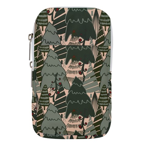 Christmas Vector Seamless Tree Pattern Waist Pouch (Large) from ArtsNow.com