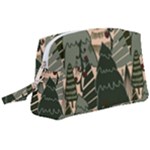 Christmas Vector Seamless Tree Pattern Wristlet Pouch Bag (Large)