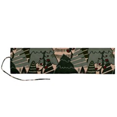 Christmas Vector Seamless Tree Pattern Roll Up Canvas Pencil Holder (L) from ArtsNow.com