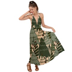 Backless Maxi Beach Dress 