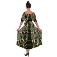 Shoulder Straps Boho Maxi Dress  
