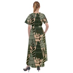 Front Wrap High Low Dress 