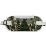 Christmas Vector Seamless Tree Pattern Rounded Waist Pouch