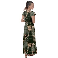 Flutter Sleeve Maxi Dress 