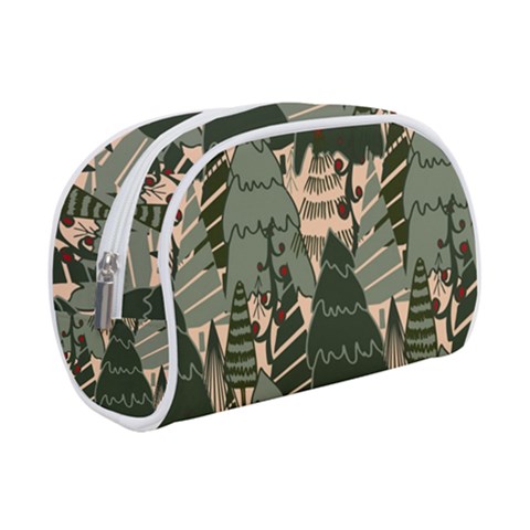 Christmas Vector Seamless Tree Pattern Make Up Case (Small) from ArtsNow.com