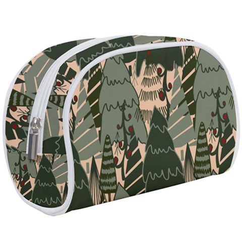 Christmas Vector Seamless Tree Pattern Make Up Case (Large) from ArtsNow.com
