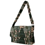 Christmas Vector Seamless Tree Pattern Full Print Messenger Bag (L)