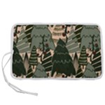 Christmas Vector Seamless Tree Pattern Pen Storage Case (L)