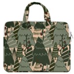 Christmas Vector Seamless Tree Pattern MacBook Pro 16  Double Pocket Laptop Bag 