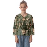 Christmas Vector Seamless Tree Pattern Kids  Sailor Shirt