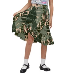 Kids  Ruffle Flared Wrap Midi Skirt 