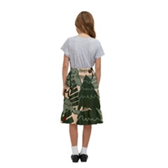 Kids  Ruffle Flared Wrap Midi Skirt 