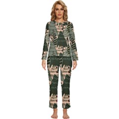 Womens  Long Sleeve Lightweight Pajamas Set 