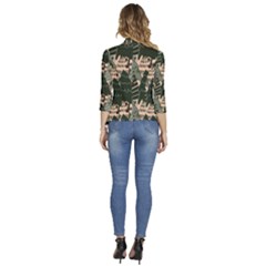 Women s 3/4 Sleeve Ruffle Edge Open Front Jacket 