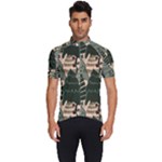 Christmas Vector Seamless Tree Pattern Men s Short Sleeve Cycling Jersey