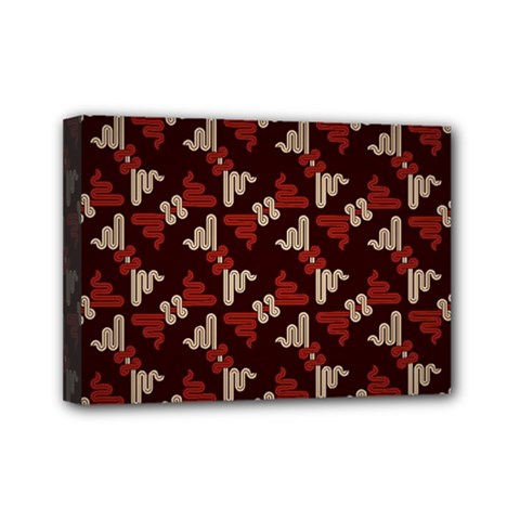 Oriental Dragon Motif Pattern Mini Canvas 7  x 5  (Stretched) from ArtsNow.com