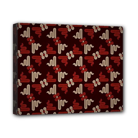 Oriental Dragon Motif Pattern Canvas 10  x 8  (Stretched) from ArtsNow.com