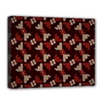 Oriental Dragon Motif Pattern Canvas 14  x 11  (Stretched)