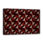 Oriental Dragon Motif Pattern Canvas 18  x 12  (Stretched)