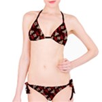 Oriental Dragon Motif Pattern Classic Bikini Set