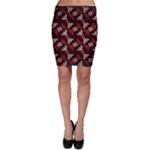 Oriental Dragon Motif Pattern Bodycon Skirt