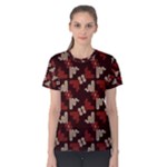 Oriental Dragon Motif Pattern Women s Cotton T-Shirt