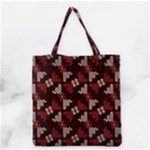 Oriental Dragon Motif Pattern Grocery Tote Bag