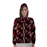 Oriental Dragon Motif Pattern Women s Hooded Windbreaker