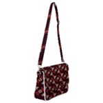 Oriental Dragon Motif Pattern Shoulder Bag with Back Zipper