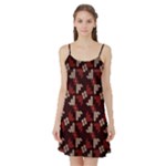Oriental Dragon Motif Pattern Satin Night Slip