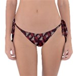 Oriental Dragon Motif Pattern Reversible Bikini Bottoms