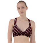 Oriental Dragon Motif Pattern Sweetheart Sports Bra