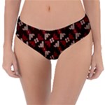 Oriental Dragon Motif Pattern Reversible Classic Bikini Bottoms