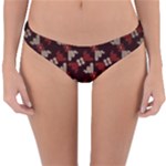 Oriental Dragon Motif Pattern Reversible Hipster Bikini Bottoms