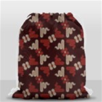 Oriental Dragon Motif Pattern Drawstring Bag (Small)
