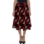 Oriental Dragon Motif Pattern Perfect Length Midi Skirt