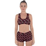 Oriental Dragon Motif Pattern Racerback Boyleg Bikini Set