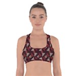Oriental Dragon Motif Pattern Cross Back Sports Bra