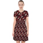 Oriental Dragon Motif Pattern Adorable in Chiffon Dress