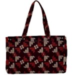 Oriental Dragon Motif Pattern Canvas Work Bag