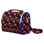 Oriental Dragon Motif Pattern Satchel Shoulder Bag