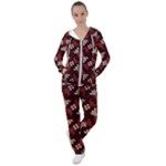 Oriental Dragon Motif Pattern Women s Tracksuit