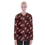 Oriental Dragon Motif Pattern Womens Long Sleeve Shirt