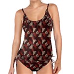 Oriental Dragon Motif Pattern Tankini Set