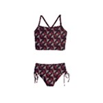 Oriental Dragon Motif Pattern Girls  Tankini Swimsuit