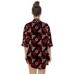 Open Front Chiffon Kimono 