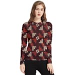 Oriental Dragon Motif Pattern Women s Long Sleeve Rash Guard