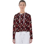Oriental Dragon Motif Pattern Women s Slouchy Sweat