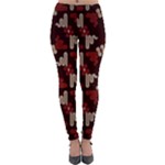 Oriental Dragon Motif Pattern Lightweight Velour Leggings