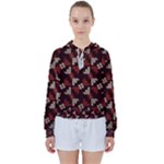 Oriental Dragon Motif Pattern Women s Tie Up Sweat
